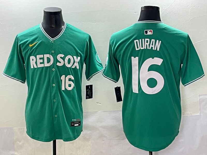 Men Boston Red Sox #16 Duran Green Joint Name Nike 2025 MLB Jersey style 44->boston red sox->MLB Jersey